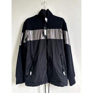 Diesel Men's Gila Long Sleeve Jacke Windbreaker Zip light In Black Size M